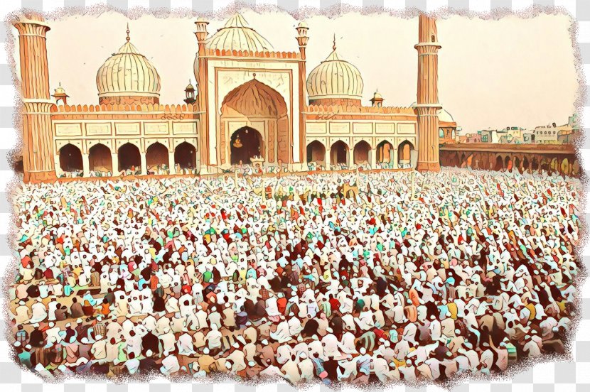 Jama Masjid Mecca Mosque Pilgrimage Religion - Landmark - Place Of Worship Transparent PNG
