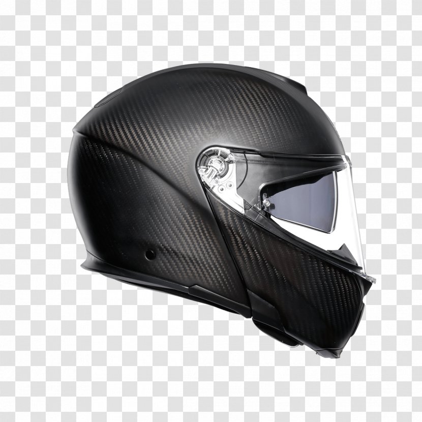 Motorcycle Helmets AGV Sports Group Sportmodular Carbon Aero Helmet - Black Transparent PNG