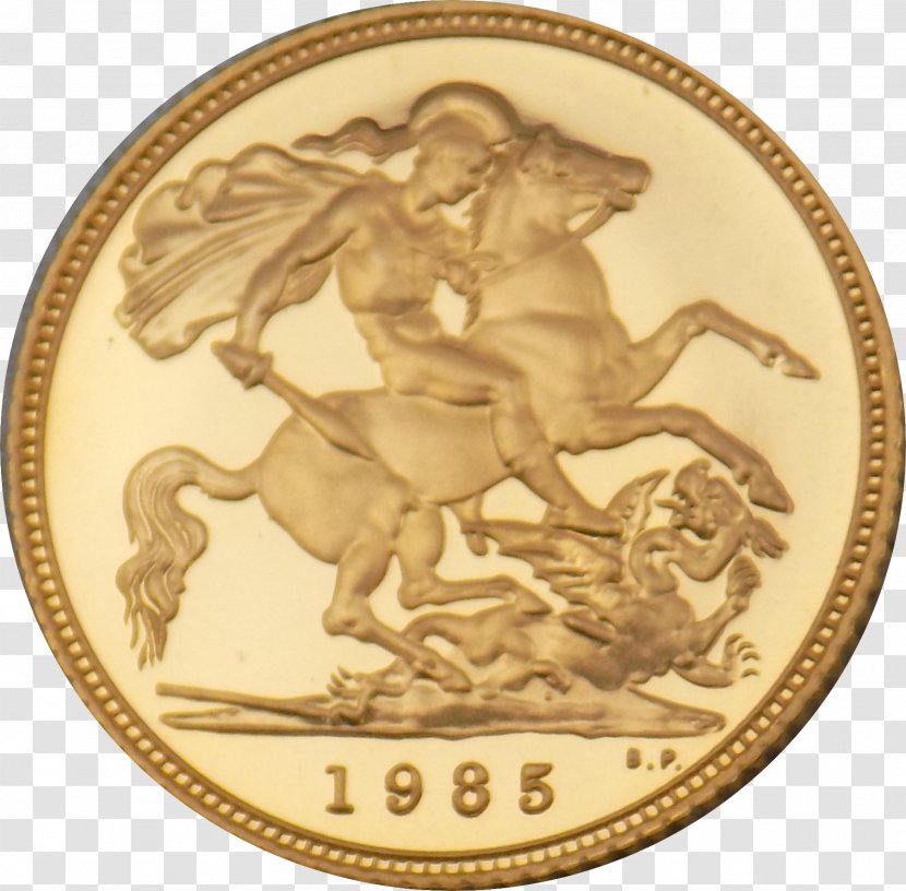 Gold Coin Great Britain Sovereign - Circulation - Lakshmi Transparent PNG
