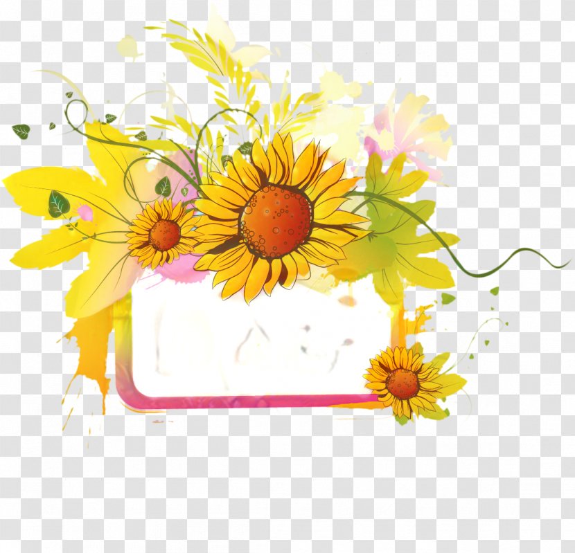 Background Flowers Frame - Floristry - Gerbera Transparent PNG