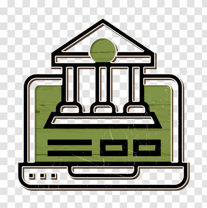Online Banking Icon Laptop Icon Financial Technology Icon Transparent PNG