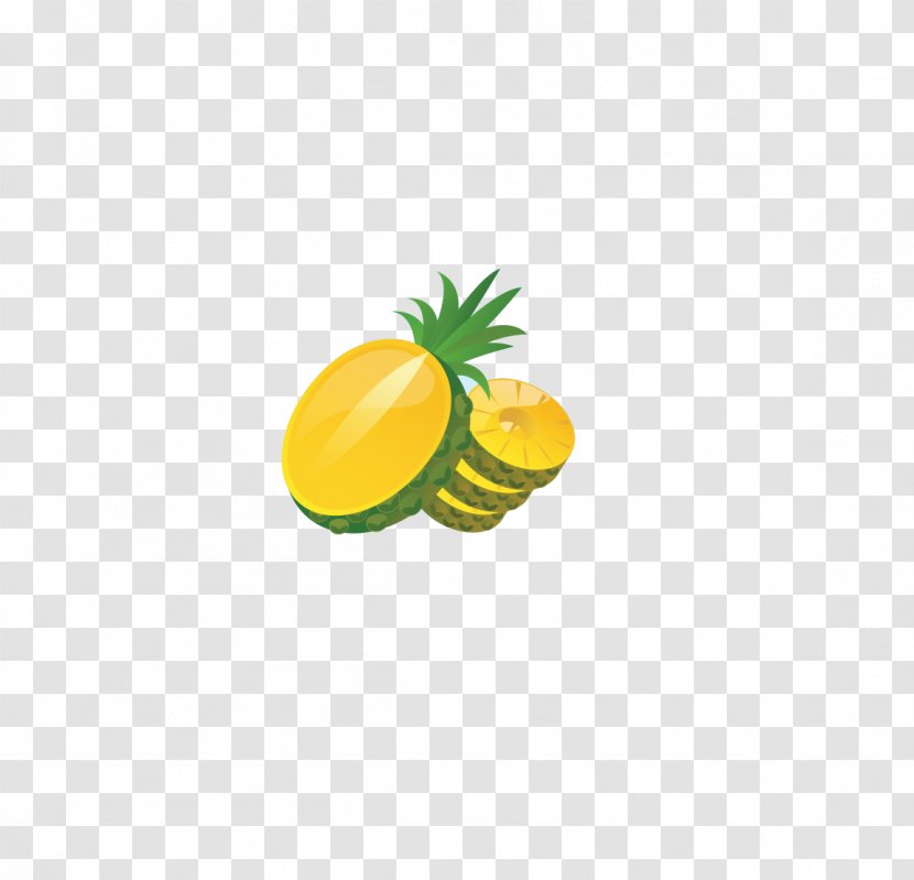 Pineapple Fruit - Orange - Chopped Transparent PNG