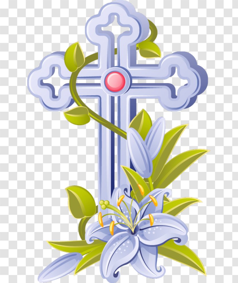 Easter Lily Christian Cross Clip Art - Candle Cliparts Transparent PNG