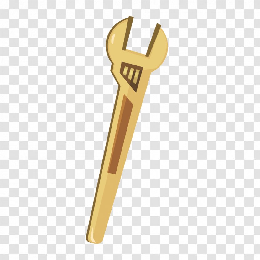 Tool Euclidean Vector Download Icon - Yellow - Spanner Wrench Transparent PNG