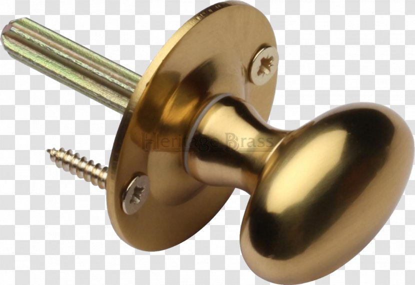 Brass Bolt Latch Door Handle - Hardware Transparent PNG