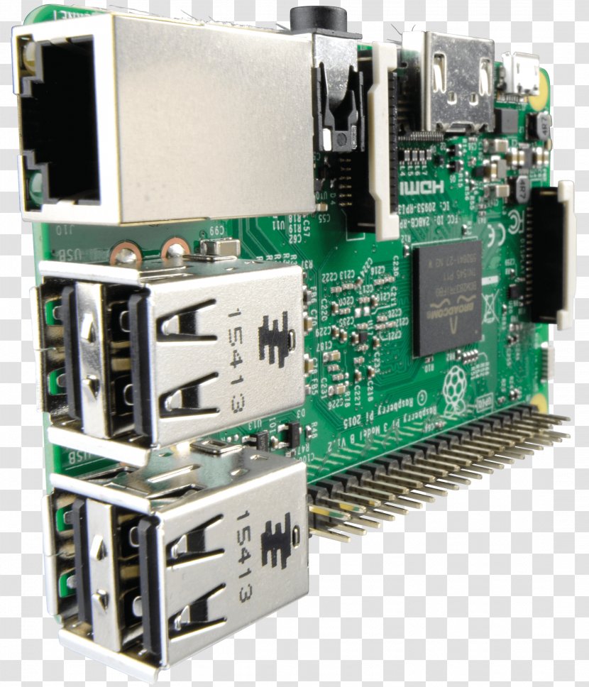 Raspberry Pi Electronics Single-board Computer Central Processing Unit Software - Component Transparent PNG