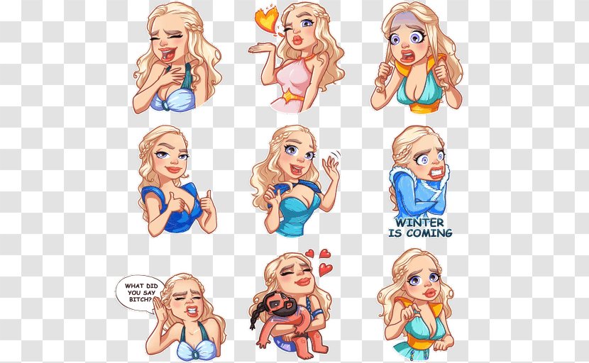 Sticker Telegram Cartoon Clip Art - Heart - Sophie Turner Transparent PNG