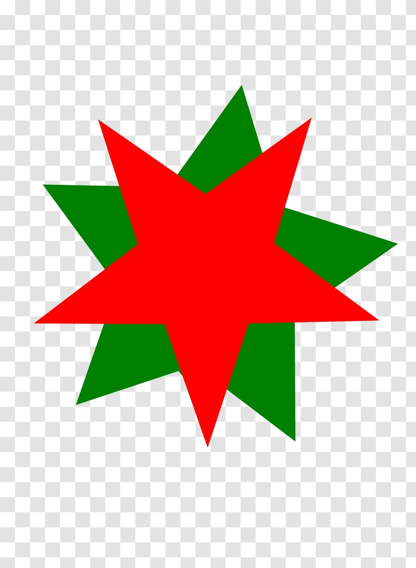 Star Green Clip Art - Red Transparent PNG