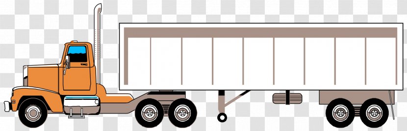 Trailer Car Clip Art - Box Truck Transparent PNG
