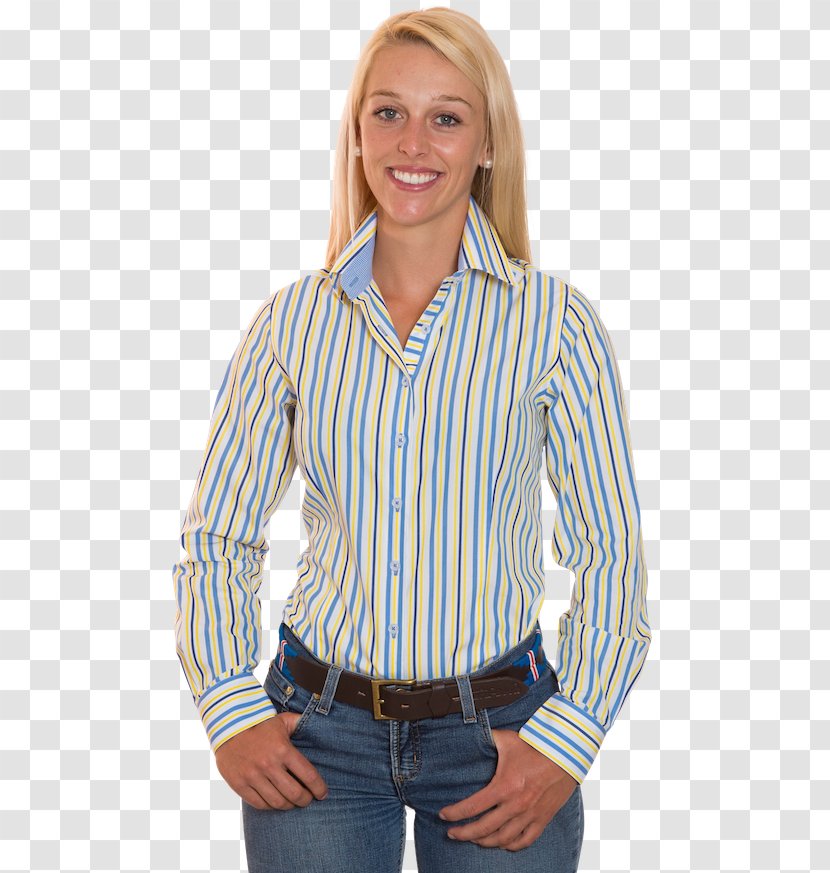 Dress Shirt T-shirt Blouse Button - Casual Transparent PNG