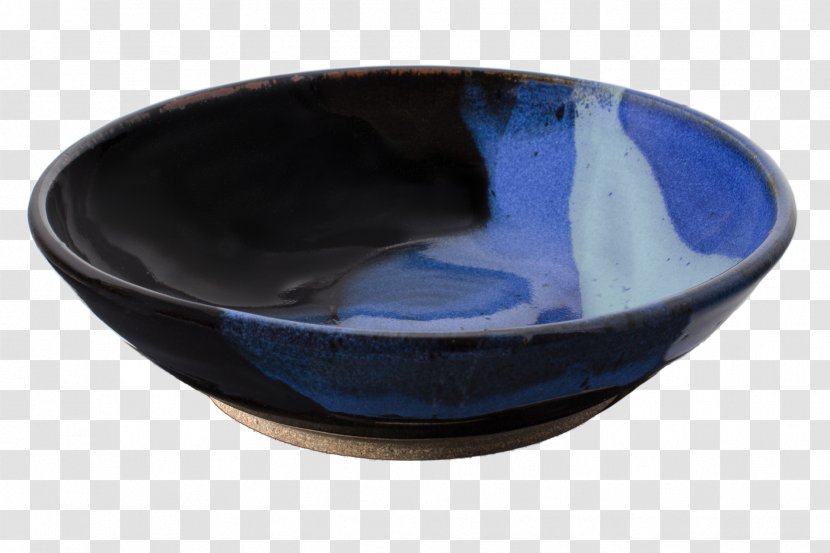 Cobalt Blue Bowl Glass Black - Salad Transparent PNG