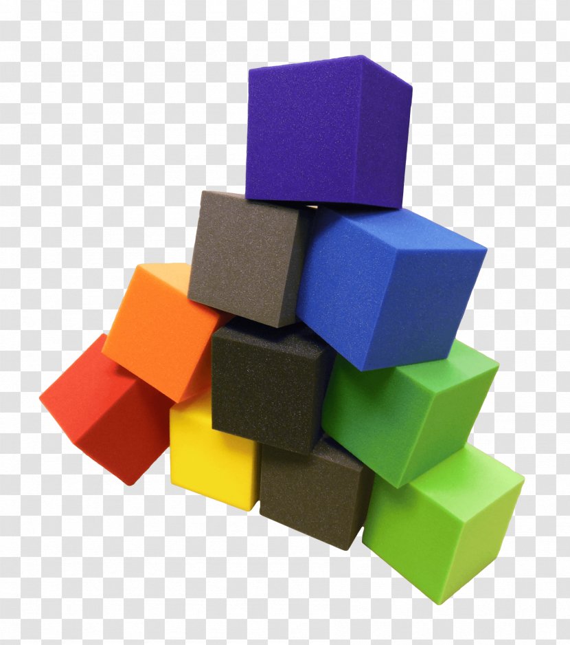 Toy Block Foam Square Gymnastics Cube - Trampoline Transparent PNG