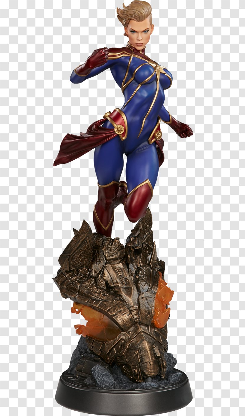 Carol Danvers Captain Marvel Gamora Sideshow Collectibles Comics - Statue - Toy Transparent PNG