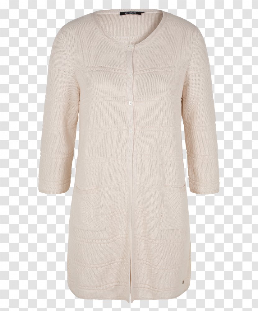 T-shirt Tunic Dress Blouse - Beige Transparent PNG