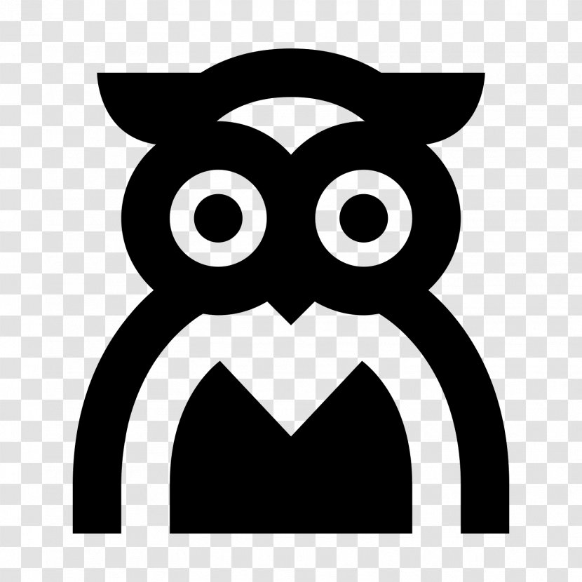 Owl - Black - Bird Transparent PNG