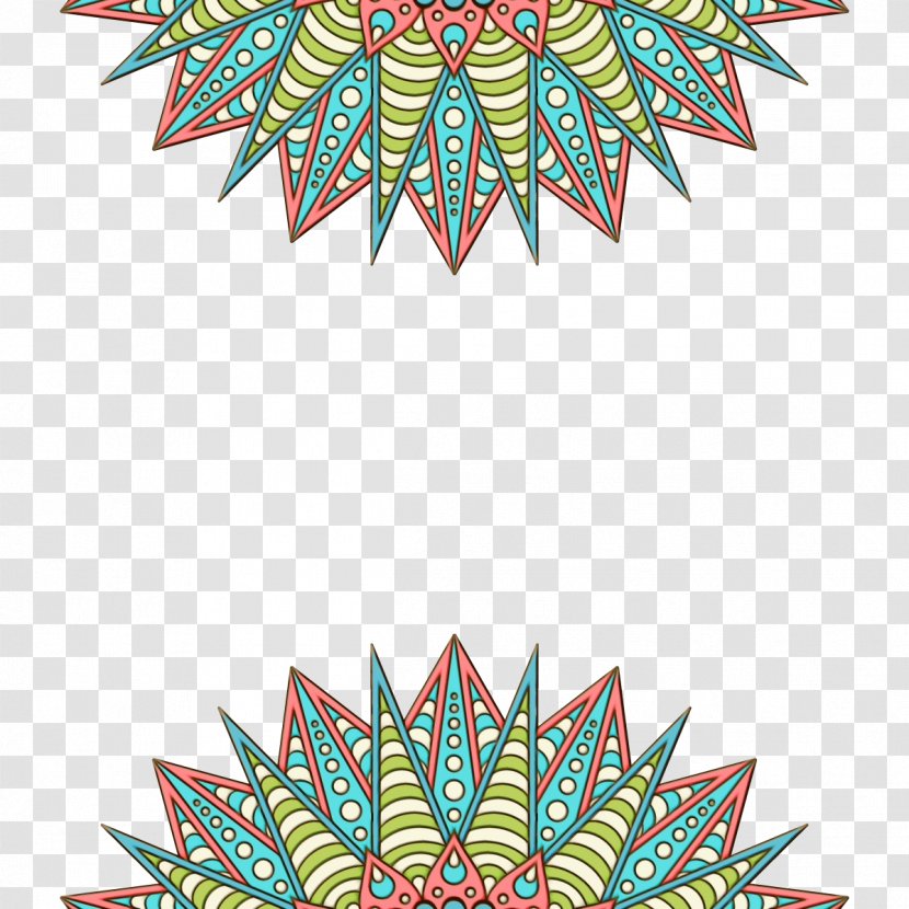 Pattern Symmetry - Watercolor - Wet Ink Transparent PNG