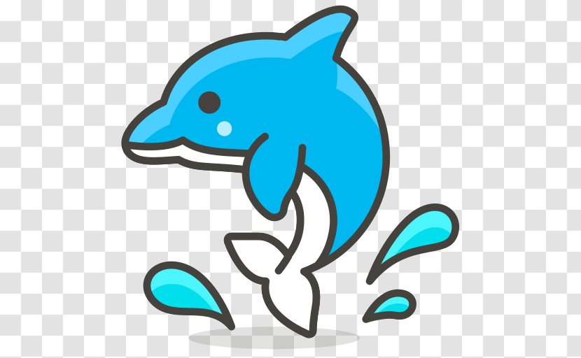 Common Bottlenose Dolphin Emoji Clip Art - Mammal Transparent PNG