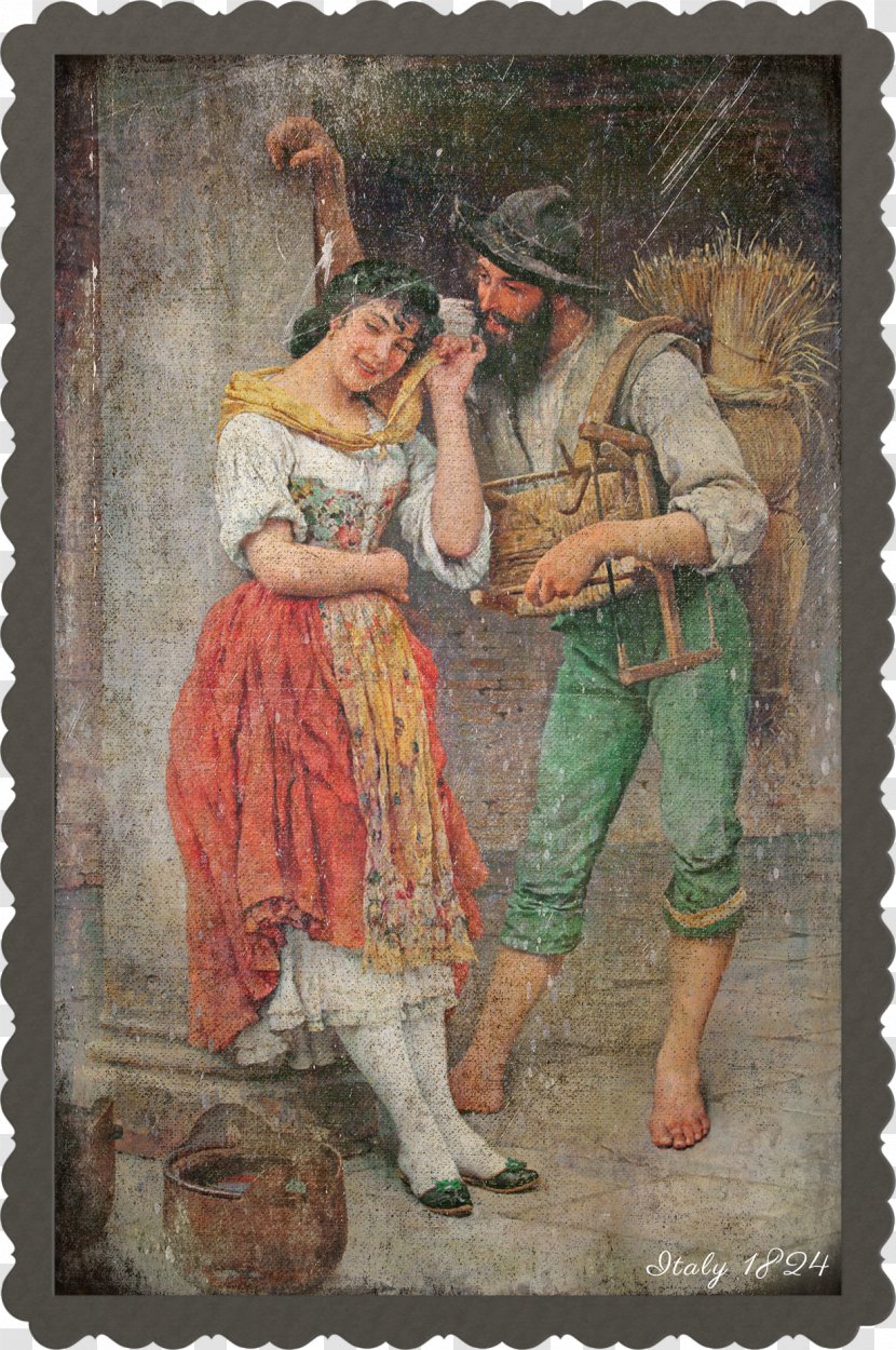 Venice Albano Laziale Fine Art Society The Suitor Dorotheum - Artwork - European Oil Painting Figures Material Transparent PNG