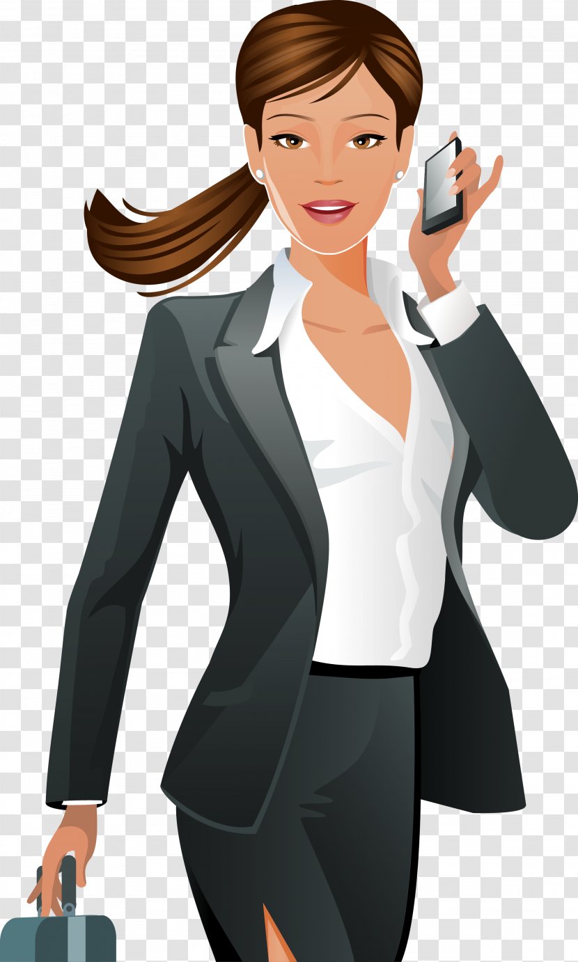 Woman Illustration - Cartoon - Women In The Workplace Transparent PNG