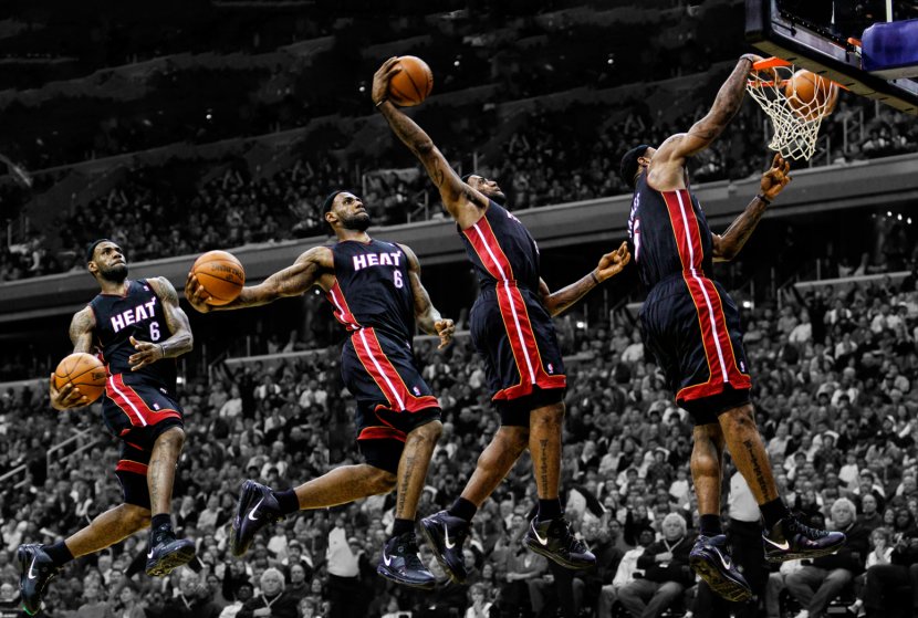 Cleveland Cavaliers Miami Heat NBA All-Star Game Slam Dunk - Athlete - Players Transparent PNG