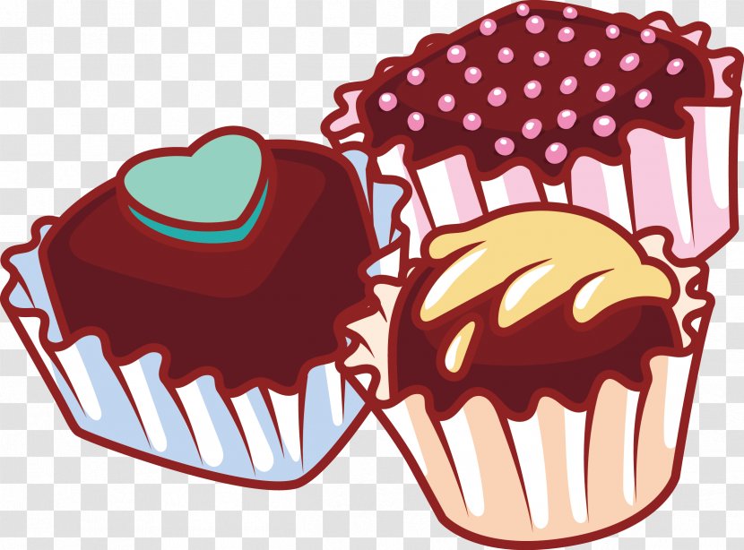 Cupcake Chocolate Food - Vector Hand-painted Transparent PNG