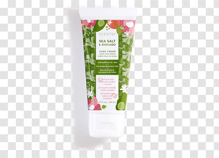 Lotion Cream Avocado Scentsy Sea Salt Transparent PNG