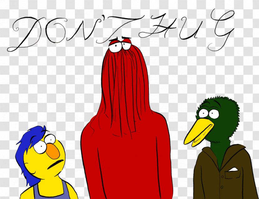 Red Puppet Fan Art Don't Hug Me I'm Scared Illustration YouTube - Bird Transparent PNG