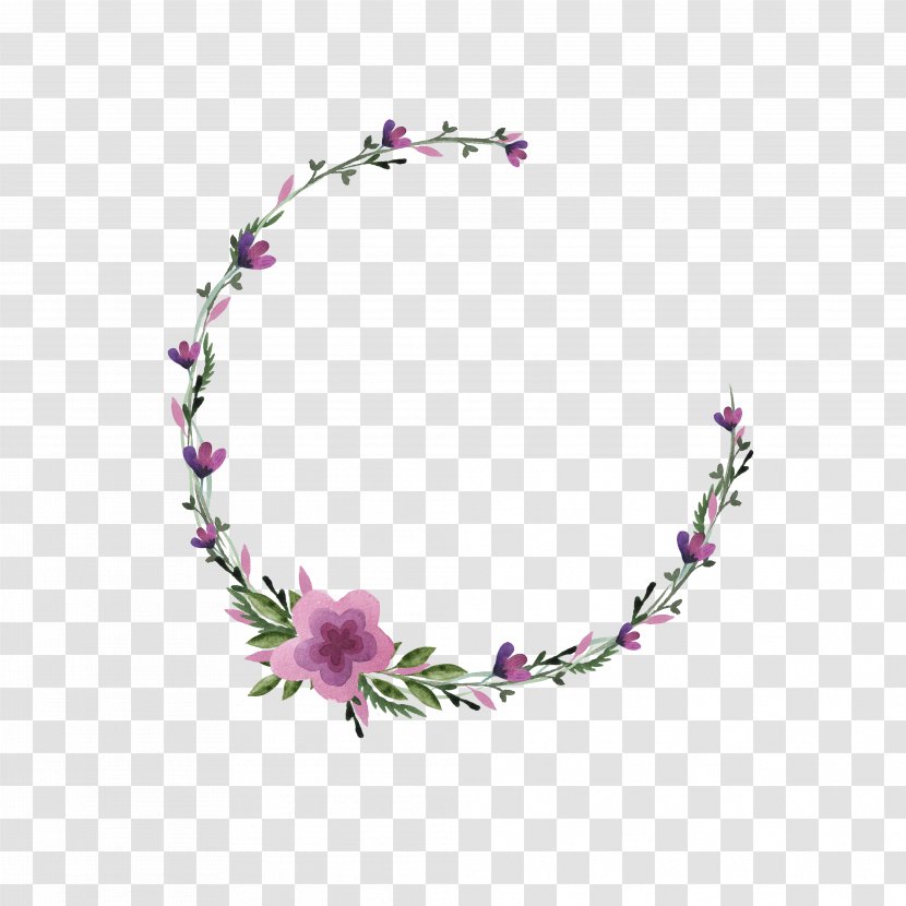 Morning Day Clip Art - Daughter - Purple Floral Decoration Transparent PNG