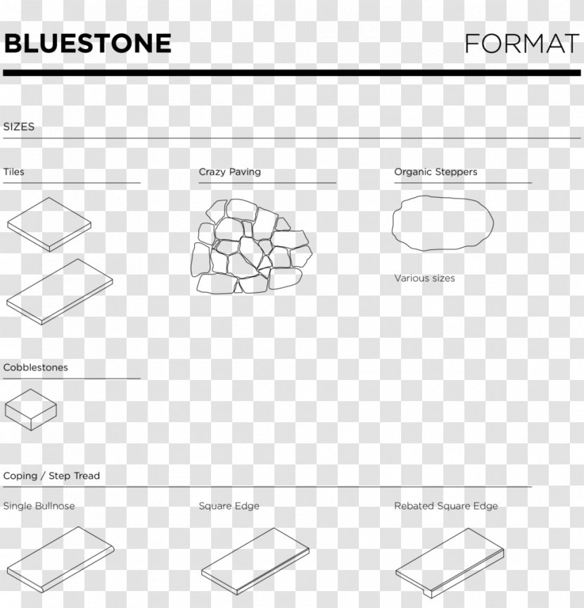 Tile Rock Bluestone Flooring Pavement - Cartoon Transparent PNG