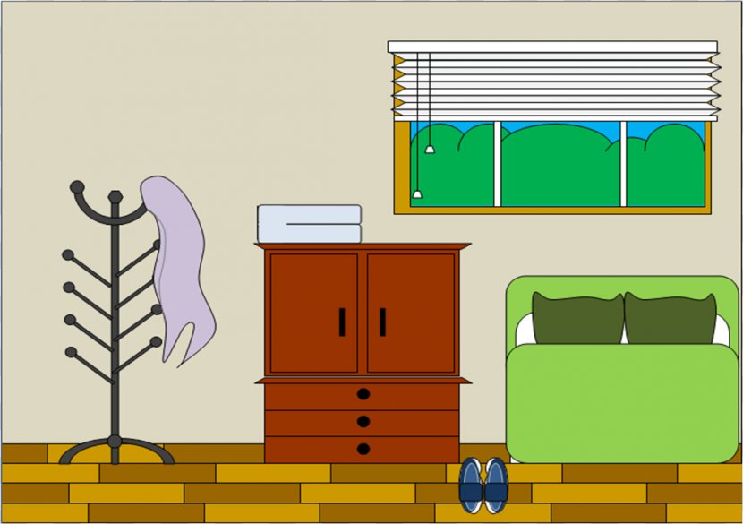 Bedroom Living Room Clip Art - Cartoon Messy Transparent PNG
