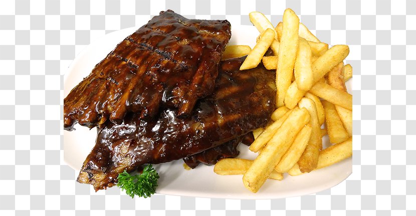 French Fries Steak Frites Ribs Chophouse Restaurant Barbecue - Side Dish Transparent PNG