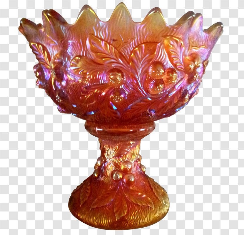 Vase Carnival Glass Tableware Bowl - Artifact Transparent PNG