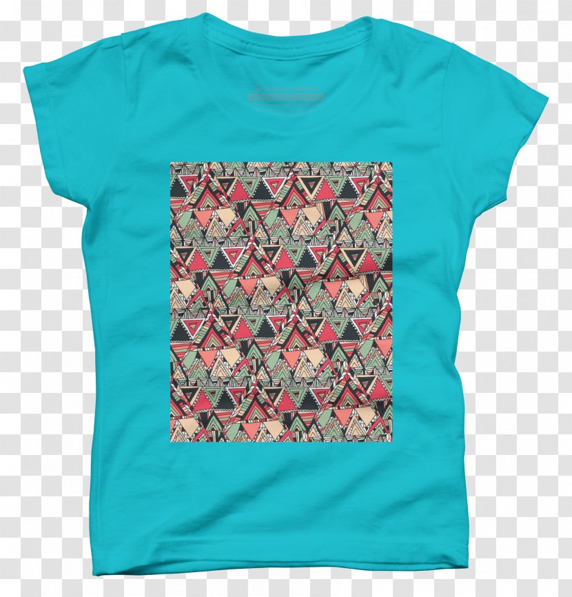 Printed T-shirt Hoodie Sleeve Crew Neck - Concert Tshirt - Boho Pattern Transparent PNG