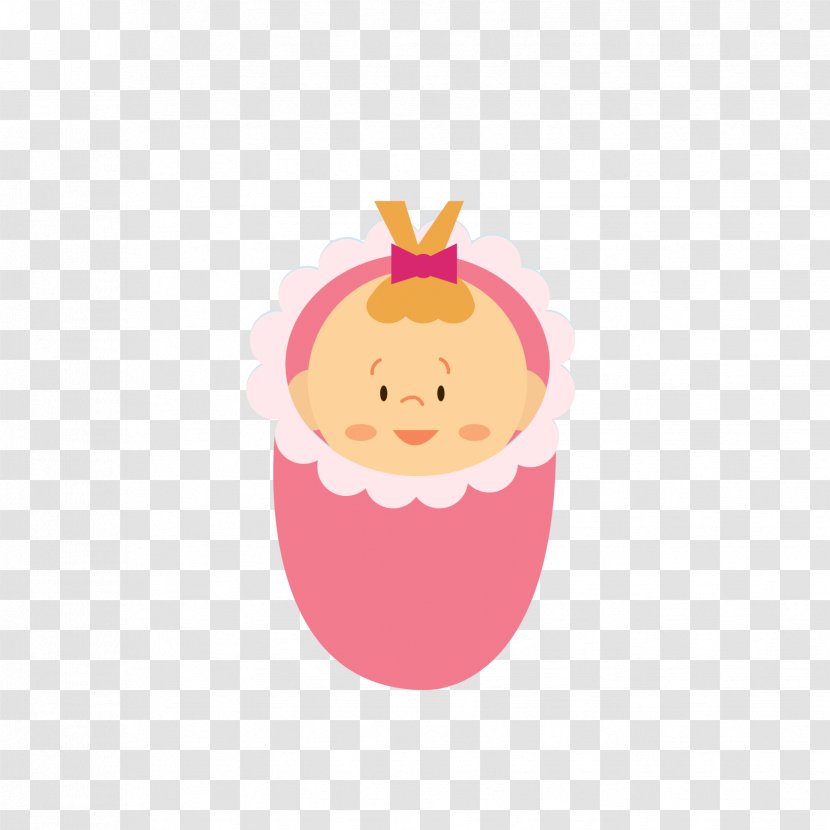 Infant Cartoon Child - Fruit - Baby Pink Transparent PNG