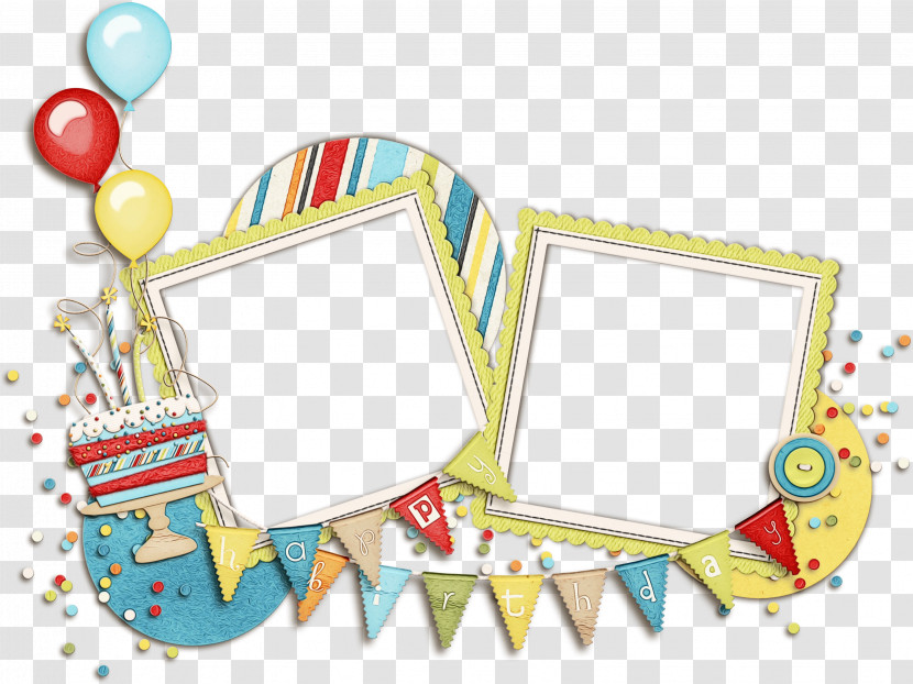 Happy Birthday Frame Transparent PNG