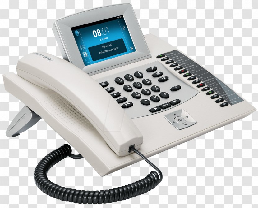 Auerswald COMfortel 2600 IP Voice Over Telephone VoIP Phone - Electronics Transparent PNG