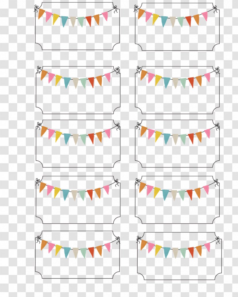 Paper Label Party Printing Carnival - Convite - Theme Transparent PNG