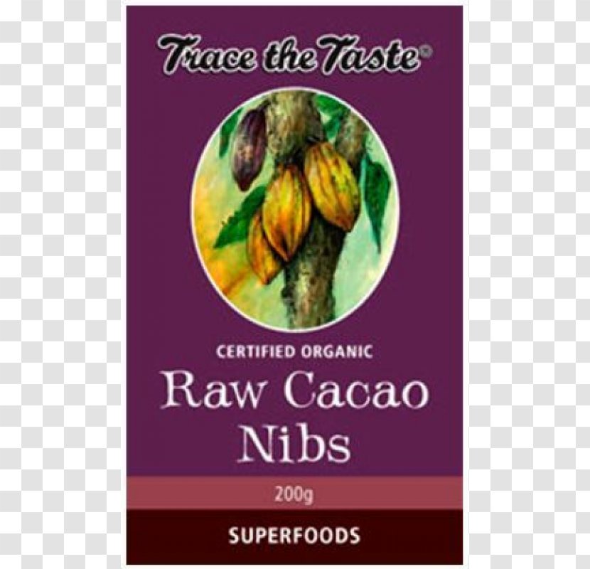 Organic Food Cocoa Bean Solids Raw Foodism Superfood - Cacao Transparent PNG