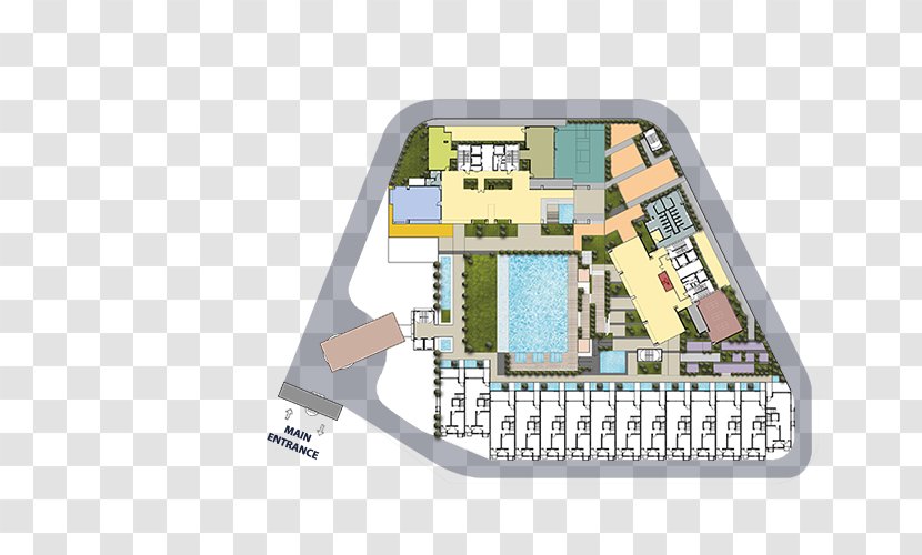 Relau Iconic Skies Floor Plan Site - Computer Component Transparent PNG