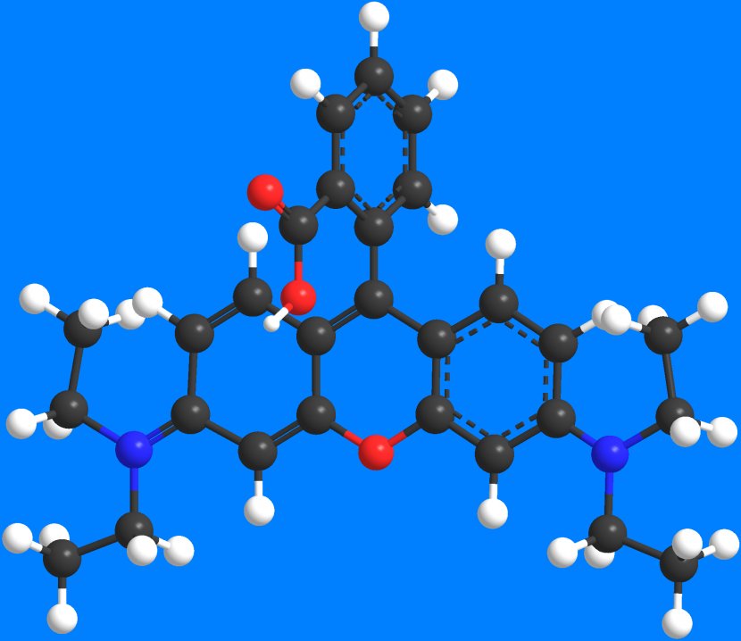 Rhodamine B Chemistry ChemComm Peptide - Derivative - Pots 3d Model Transparent PNG