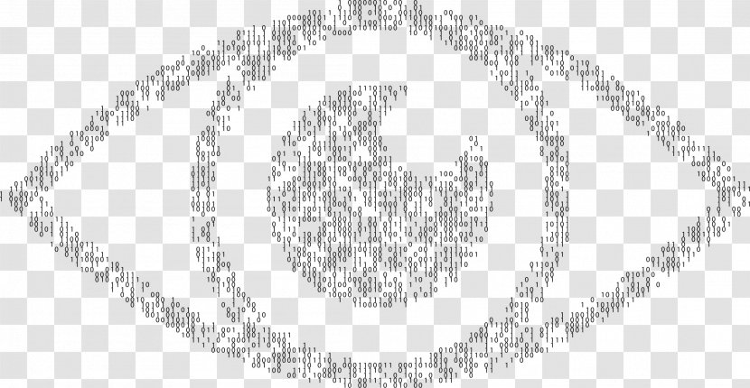 Simple Eye In Invertebrates Visual Perception Clip Art - Binary Number Transparent PNG