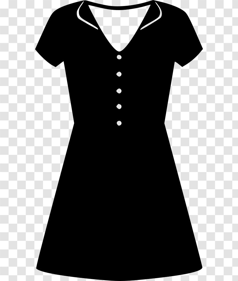 Sleeve Dress T-shirt Font - Blackandwhite - Shirt Transparent PNG