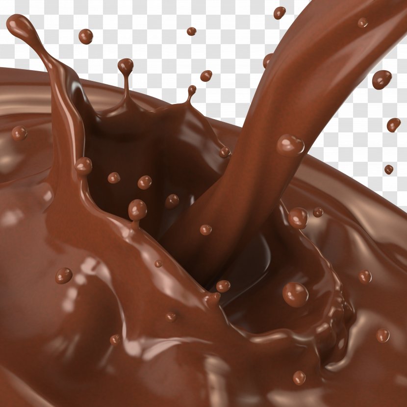Coffee Ganache Hot Chocolate Pudding - Splash Transparent PNG