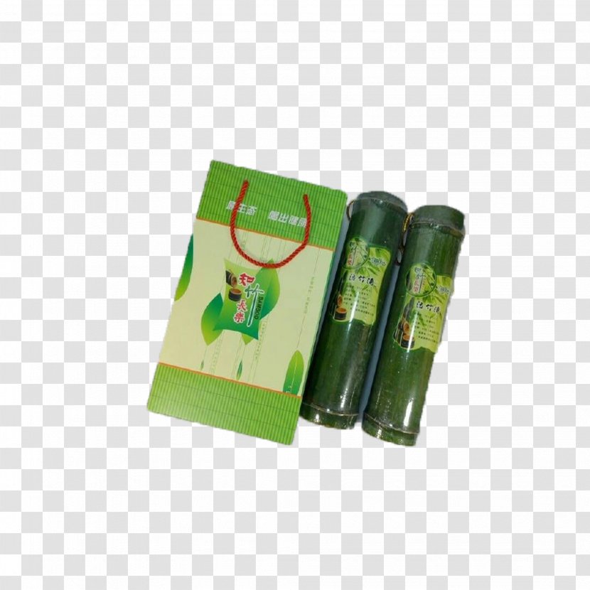 Green - Bamboo Wine Packaging Transparent PNG