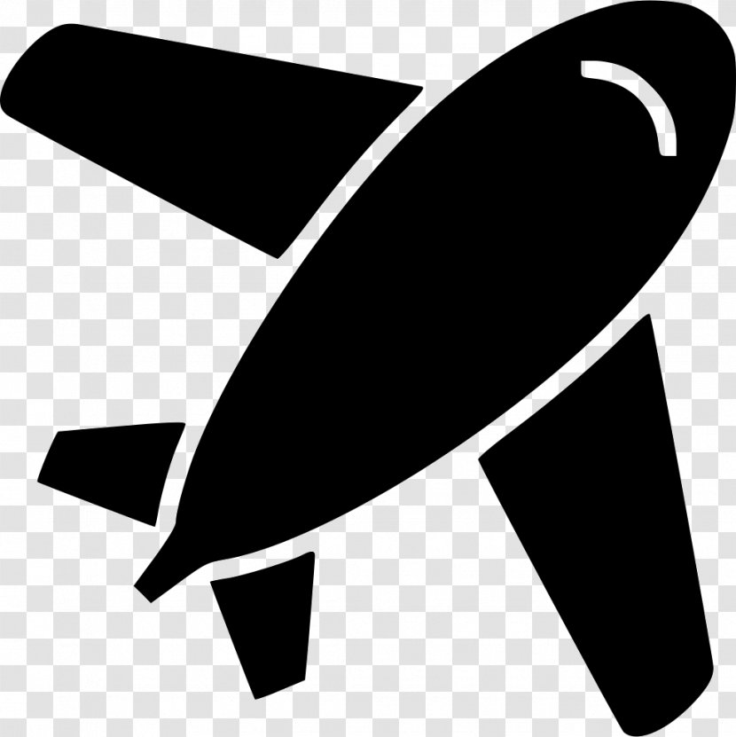 Airplane Flight Aircraft Clip Art - Black And White - Font Transparent PNG