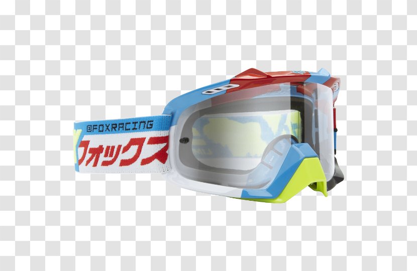 FOX Air Space MX Goggles Glasses AIRSPC Lens Fox Racing - Mx - Atv Transparent PNG