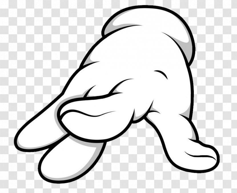 Line Art White Cartoon Facial Expression Head - Finger - Nose Transparent PNG