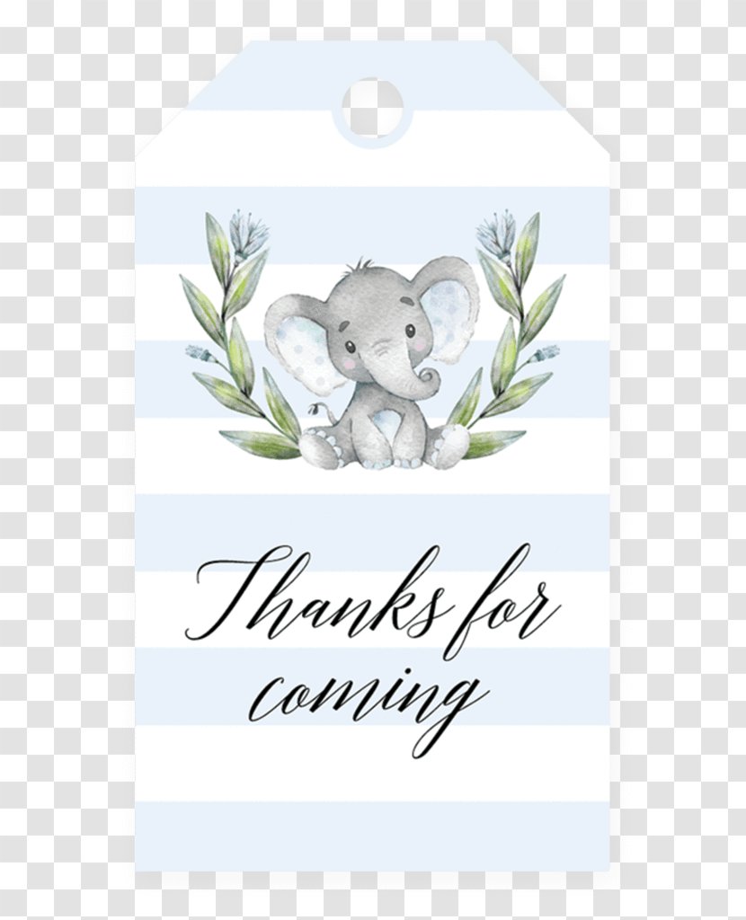 Wedding Invitation Baby Shower Infant Party Child - Elephantidae Transparent PNG