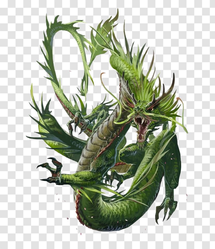 Chinese Dragon The Book Of Dragons Here Be - Green Eastern Transparent PNG