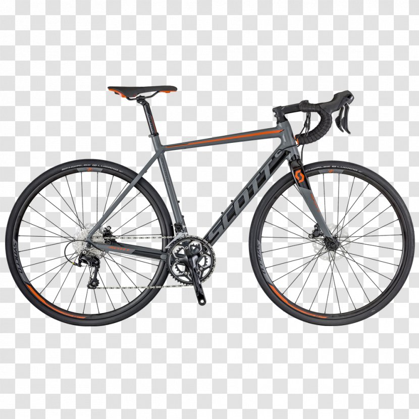 Racing Bicycle Scott Sports Disc Brake Groupset - Frame Transparent PNG